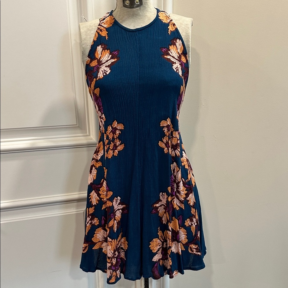 Free People Paint The Sun Slip Tie Tunic Dress - Size XS
